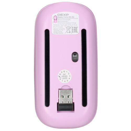 Купить Мышь беспроводная DEXP WM-904 Silent  фиолетовый  5422948. Характеристики, отзывы и цены в Донецке