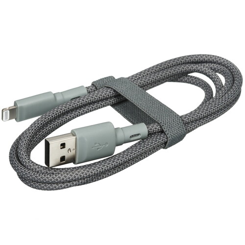 Купить Кабель круглый COMMO Lightning 8-pin MFI - USB 2.0 Type-A серый 1.2 м  5470710. Характеристики, отзывы и цены в Донецке