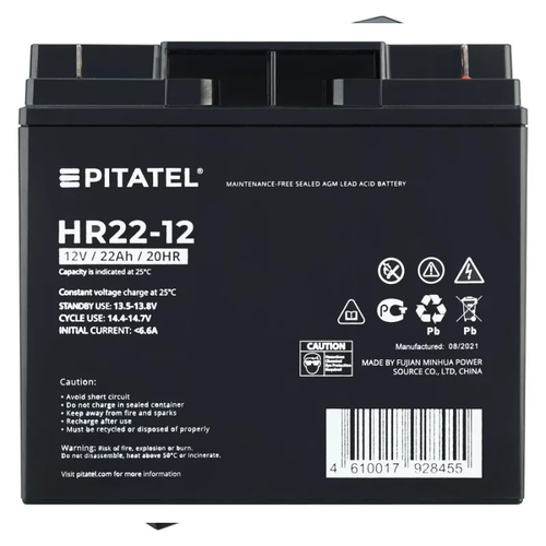 Купить Аккумуляторная батарея для ИБП Pitatel HR22-12  8163438. Характеристики, отзывы и цены в Донецке