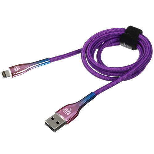 Купить Кабель круглый BY Lightning 8-pin - USB 2.0 Type-A фиолетовый 1 м  5482112. Характеристики, отзывы и цены в Донецке
