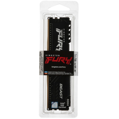 Купить Оперативная память Kingston FURY Beast Black [KF432C16BB1/16WP] 16 ГБ  5638517. Характеристики, отзывы и цены в Донецке