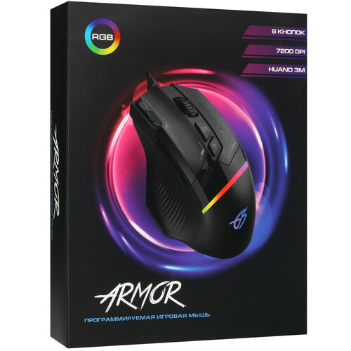 Купить Мышь проводная DEXP Armor  черный  9981942. Характеристики, отзывы и цены в Донецке