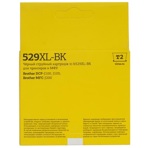 Купить Картридж T2 IC-B529XL-BK черный  9981661. Характеристики, отзывы и цены в Донецке