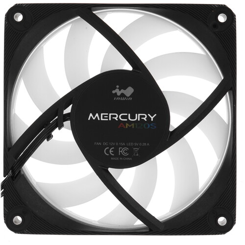 Купить Вентилятор InWin Mercury AM120S [IW-FN-AM120S-1PK] черный  5615541. Характеристики, отзывы и цены в Донецке