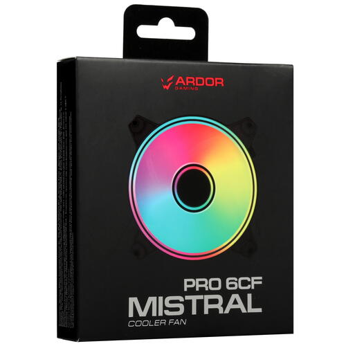Купить Вентилятор ARDOR GAMING Mistral PRO 6CF ARGB  черный  5437417. Характеристики, отзывы и цены в Донецке