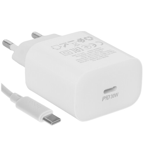 Купить Сетевое зарядное устройство Hoco C76A Pro белый  5636749. Характеристики, отзывы и цены в Донецке