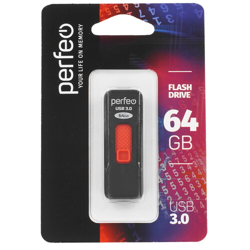 Купить Память USB Flash 64 ГБ Perfeo S05 [PF-S05B064]  9209181. Характеристики, отзывы и цены в Донецке