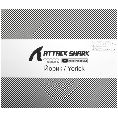 Купить Коврик Attack Shark Yorick TR  разноцветный  9300499. Характеристики, отзывы и цены в Донецке