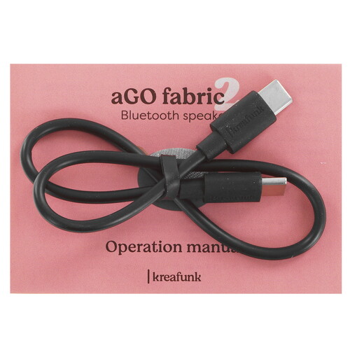 Купить Портативная колонка KreaFunk aGO II Fabric, розовый  9279033. Характеристики, отзывы и цены в Донецке