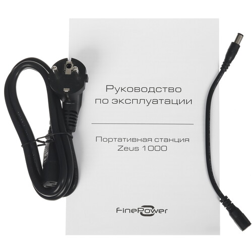 Купить Портативная зарядная станция FinePower Zeus 1000 черный  5434036. Характеристики, отзывы и цены в Донецке