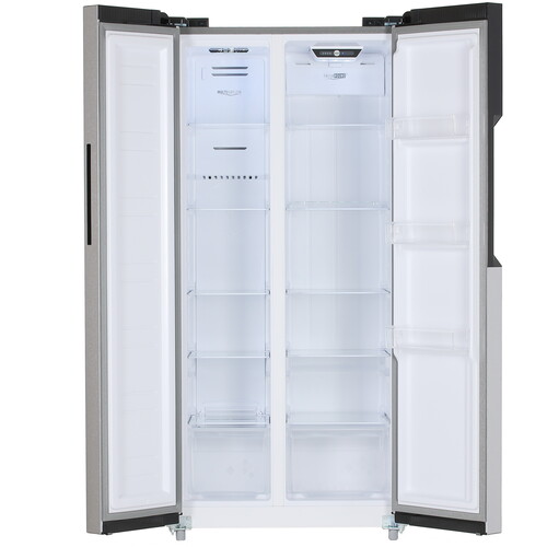 Купить Холодильник Side by Side   GiNZZU NFK-420 SbS серебристый  8194003. Характеристики, отзывы и цены в Донецке