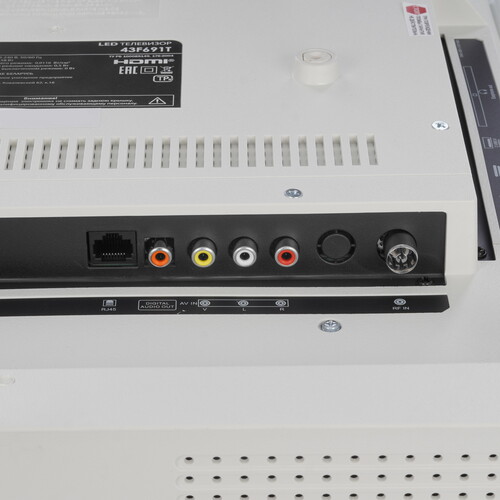 Купить 43" (108 см) Телевизор Leff 43F691T белый  9229062. Характеристики, отзывы и цены в Донецке