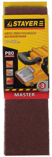Купить Шлифовальная лента Stayer MASTER 35442-080  1069202. Характеристики, отзывы и цены в Донецке