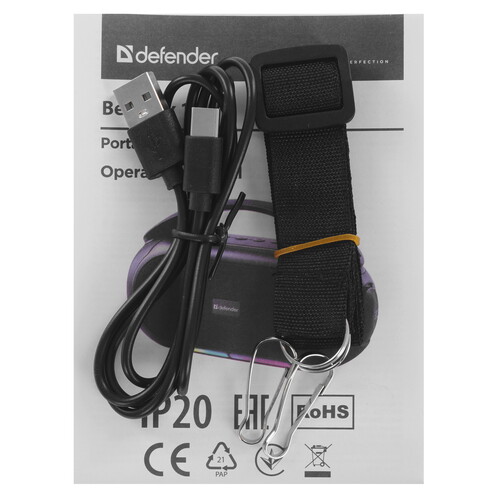 Купить Портативная колонка Defender Beatbox 12, черный  9232543. Характеристики, отзывы и цены в Донецке