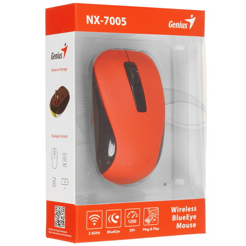 Купить Мышь беспроводная Genius NX-7005  9140267. Характеристики, отзывы и цены в Донецке