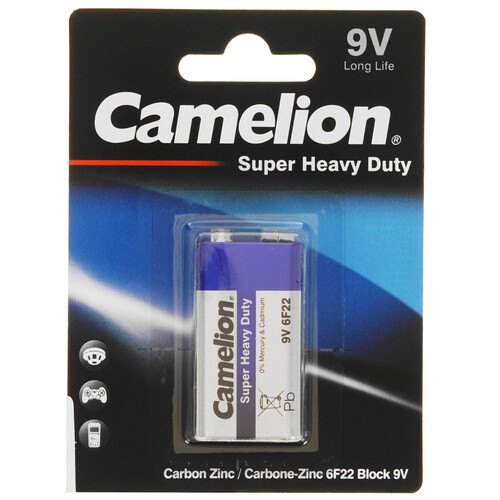 Купить Батарейка Camelion 6F22-BP1B крона (6LR61/6F22/CR-9V)  9105749. Характеристики, отзывы и цены в Донецке