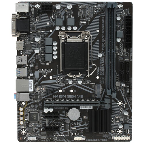 Купить Материнская плата GIGABYTE H410M S2H V2  4825175. Характеристики, отзывы и цены в Донецке