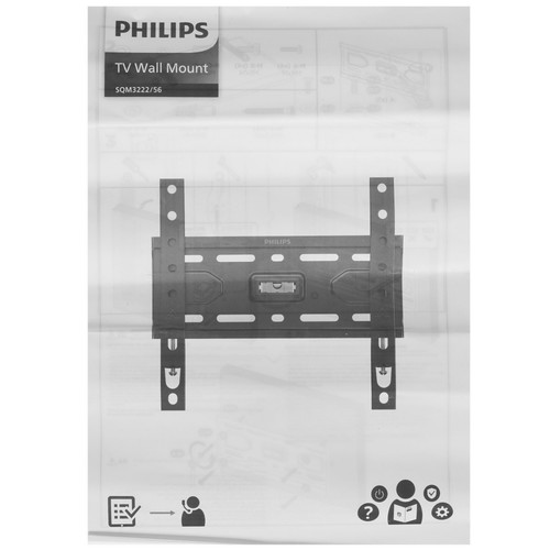 Купить Кронштейн для ТВ Philips SQM3222/56 черный  5612475. Характеристики, отзывы и цены в Донецке