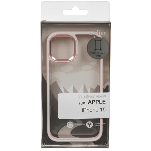 Купить Накладка  Aceline Silicone Side для Apple iPhone 15 розовый  9258690. Характеристики, отзывы и цены в Донецке