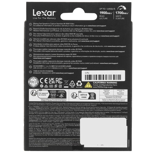 Купить Карта памяти Lexar CFexpress SDXC 256 ГБ [LCXEXDM256G-RNENG]  9262248. Характеристики, отзывы и цены в Донецке