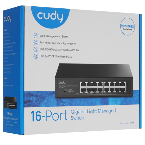 Купить Коммутатор Cudy GS1016E  5640178. Характеристики, отзывы и цены в Донецке