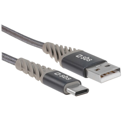 Купить Кабель круглый SBS USB Type-C - USB 2.0 Type-A серебристый 1.5 м  5617436. Характеристики, отзывы и цены в Донецке