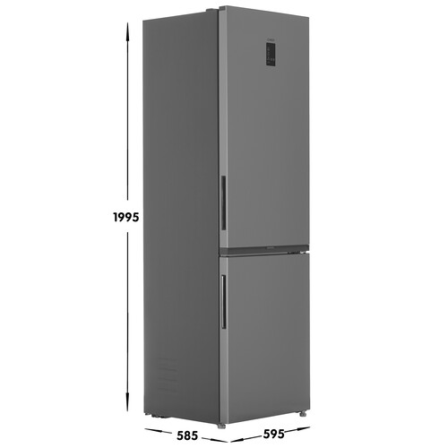 Купить Холодильник с морозильником   Candy CFN6200SD серебристый  9248219. Характеристики, отзывы и цены в Донецке