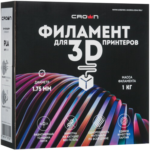 Купить Пластик CROWN CM-FILPLA001W  9229243. Характеристики, отзывы и цены в Донецке