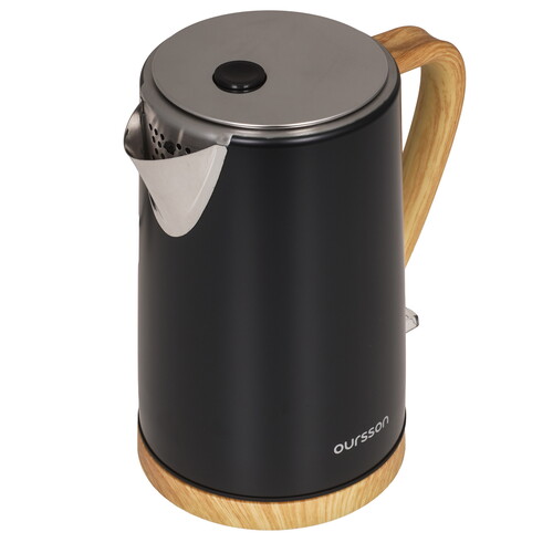 Купить Электрочайник Oursson KE1754MD/BL черный  9081581. Характеристики, отзывы и цены в Донецке