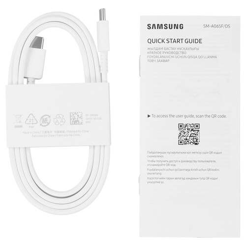 Купить 6.7" Смартфон Samsung Galaxy A06 64 ГБ голубой  9152773. Характеристики, отзывы и цены в Донецке