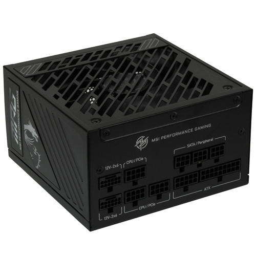Купить Блок питания MSI MPG A1000GS PCIE5  черный  5621769. Характеристики, отзывы и цены в Донецке
