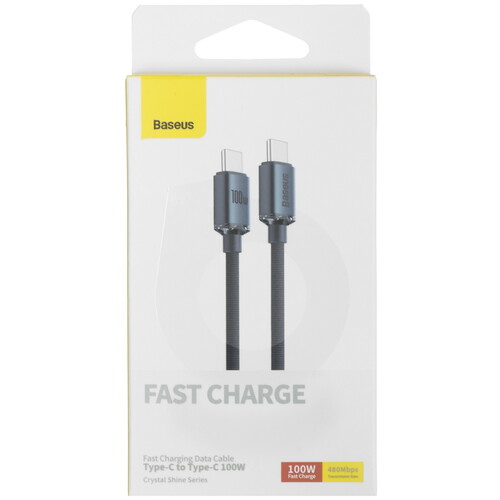Купить Кабель круглый Baseus USB Type-C - USB Type-C черный 1.2 м  5482546. Характеристики, отзывы и цены в Донецке