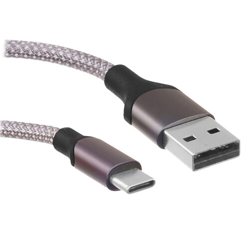 Купить Кабель круглый DEPPA USB Type-C - USB 2.0 Type-A серый 1.5 м  5605944. Характеристики, отзывы и цены в Донецке