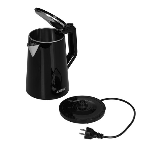 Купить Электрочайник Aresa AR-3474 черный  9300200. Характеристики, отзывы и цены в Донецке