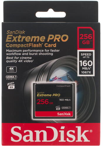 Купить Карта памяти SanDisk Extreme Pro CF (Compact Flash) 256 ГБ  1108942. Характеристики, отзывы и цены в Донецке