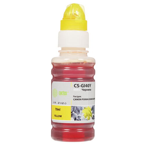 Купить Чернила водорастворимые Cactus CS-GI40Y желтый  4738203. Характеристики, отзывы и цены в Донецке