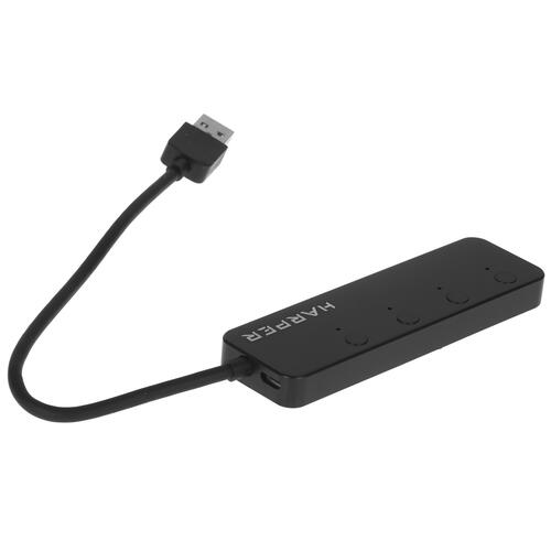 Купить USB-разветвитель HARPER HUB-04MB  5078397. Характеристики, отзывы и цены в Донецке
