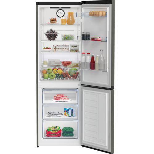 Купить Холодильник с морозильником   BEKO B3R0CNK362HG серебристый  9305632. Характеристики, отзывы и цены в Донецке