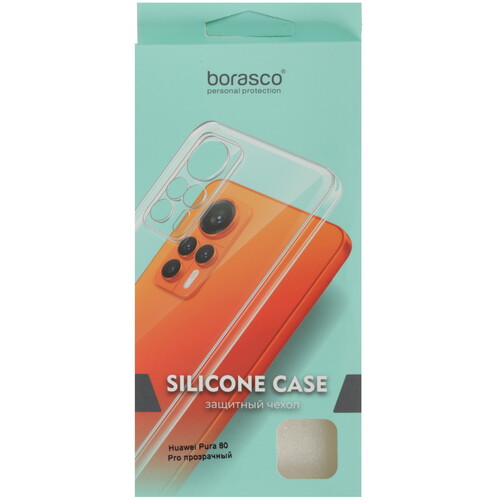 Купить Накладка  BoraSCO для HUAWEI Pura 80 Pro прозрачный  5637200. Характеристики, отзывы и цены в Донецке