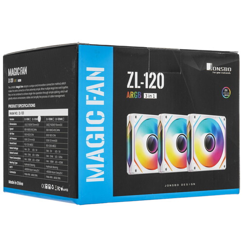 Купить Комплект вентиляторов JONSBO ZL-120W  5615611. Характеристики, отзывы и цены в Донецке