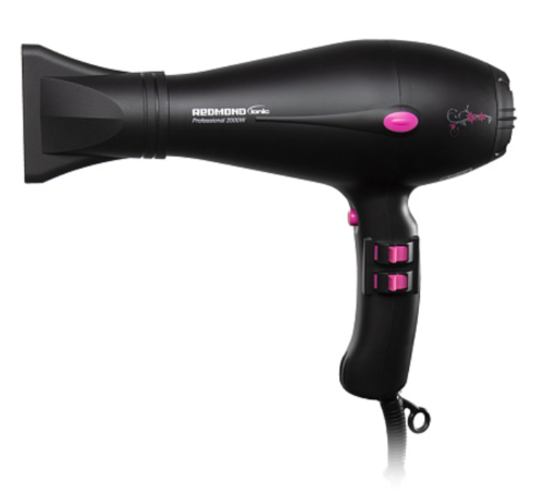 Купить Фен Redmond RF-505 черный/розовый  5470986. Характеристики, отзывы и цены в Донецке