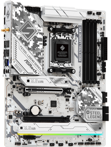 Купить Материнская плата ASRock B650 Steel Legend WiFi  5449691. Характеристики, отзывы и цены в Донецке