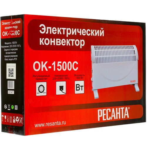 Купить Конвектор Ресанта ОК-1500C  1076881. Характеристики, отзывы и цены в Донецке