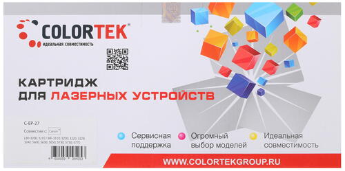 Купить Картридж лазерный Colortek EP-27 черный  1200618. Характеристики, отзывы и цены в Донецке
