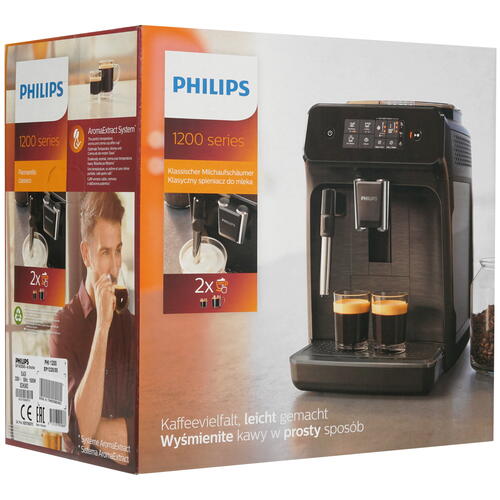 Купить Кофемашина автоматическая Philips EP1220/00 черный  9953170. Характеристики, отзывы и цены в Донецке