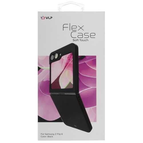 Купить Накладка  VLP Flex Case для Samsung Galaxy Z Flip6 черный  5472309. Характеристики, отзывы и цены в Донецке