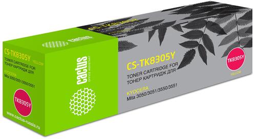 Купить Тонер-картридж лазерный Cactus CS-TK8305Y желтый, с чипом  8159132. Характеристики, отзывы и цены в Донецке