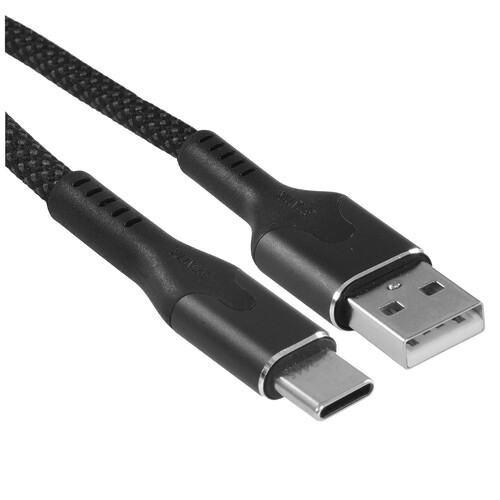 Купить Кабель круглый STATIK USB Type-C - USB 2.0 Type-A черный 2 м  9240645. Характеристики, отзывы и цены в Донецке