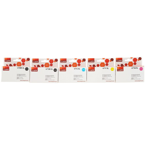 Купить Набор картриджей EasyPrint IC-CLI471XL_SET голубой, желтый, пурпурный, черный  9115277. Характеристики, отзывы и цены в Донецке