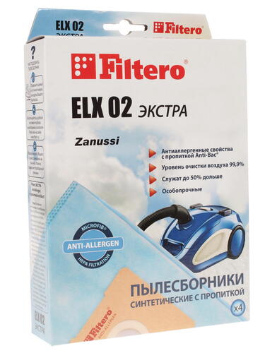 Купить Мешок-пылесборник Filtero ELX 02 голубой  1035898. Характеристики, отзывы и цены в Донецке